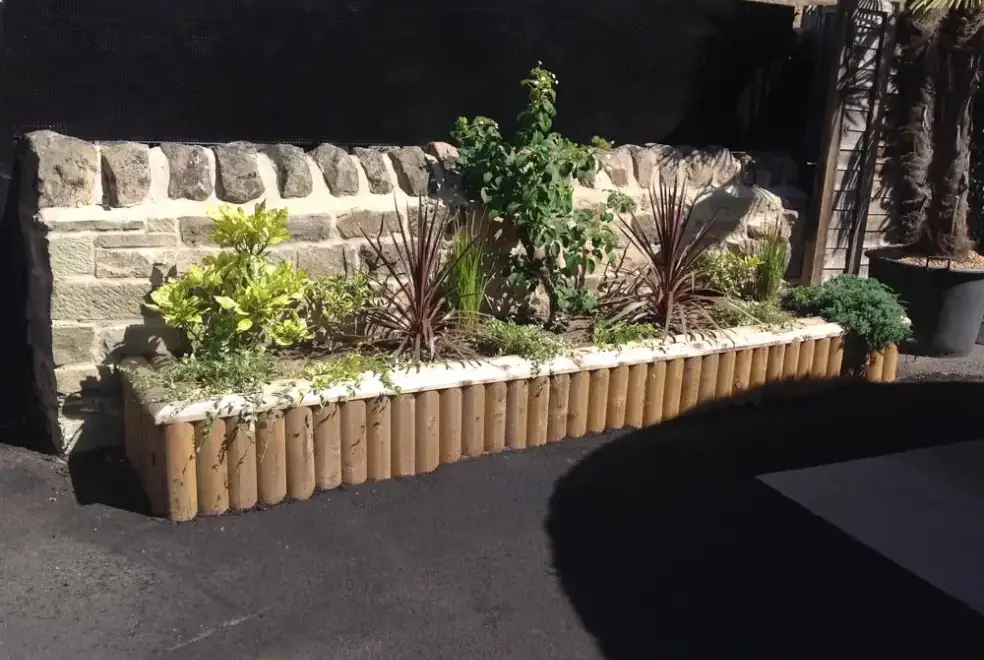 Enclosed garden at The Haven - Luxury Sheltered Hot Tub & Games Room