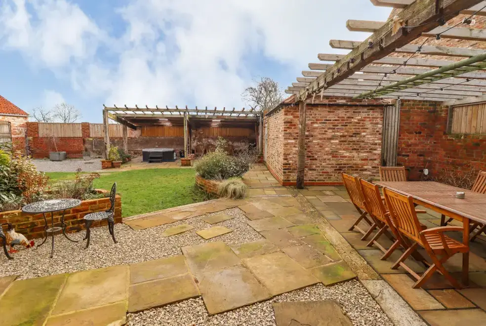 Patio area at The Hay Barn