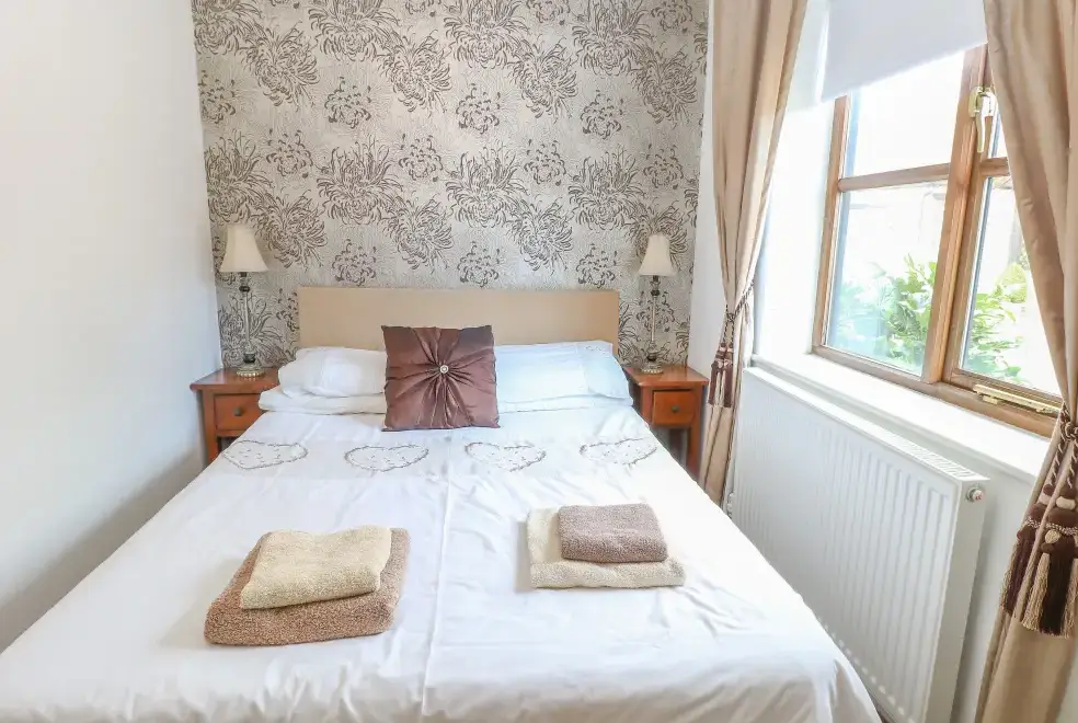 Bedroom at The Haybarn Pet-Friendly Country Cottage, Near Swaffham, East Anglia