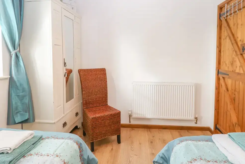 Bedroom at The Haybarn Pet-Friendly Country Cottage, Near Swaffham, East Anglia