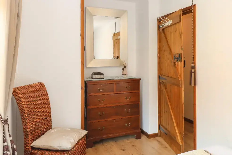 Bedroom at The Haybarn Pet-Friendly Country Cottage, Near Swaffham, East Anglia