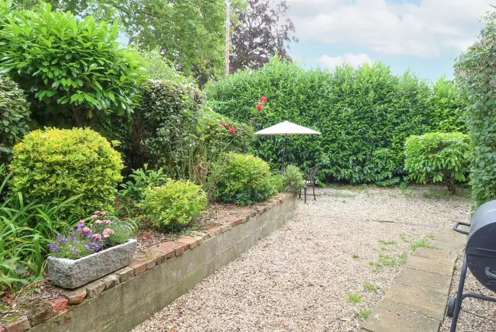 Enclosed garden at The Hayloft