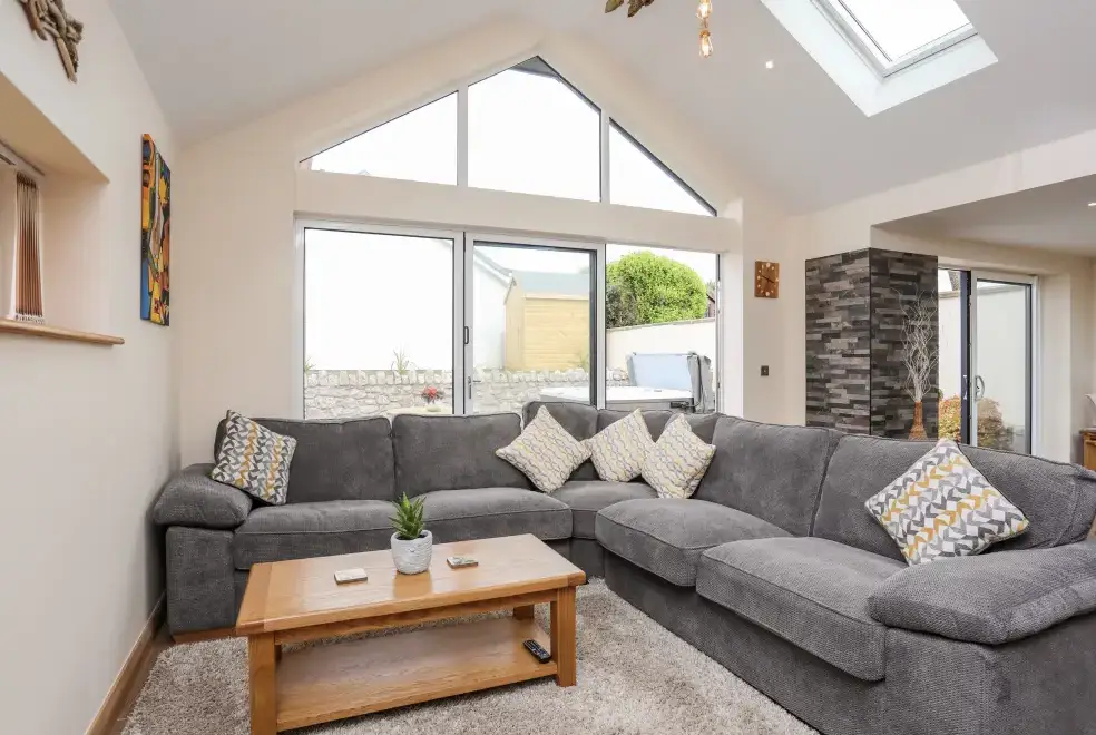 Open plan living area at The Herun