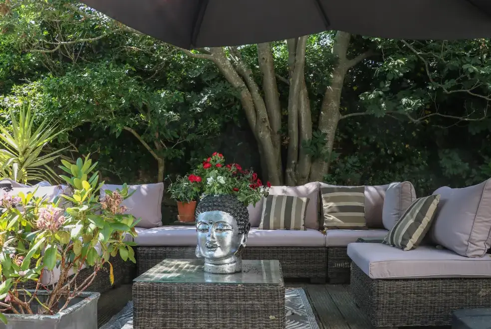 Decked area at The Hideaway