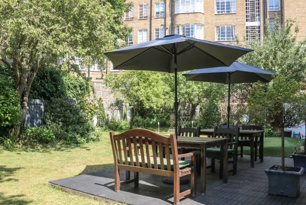 Garden furniture at The Hideaway