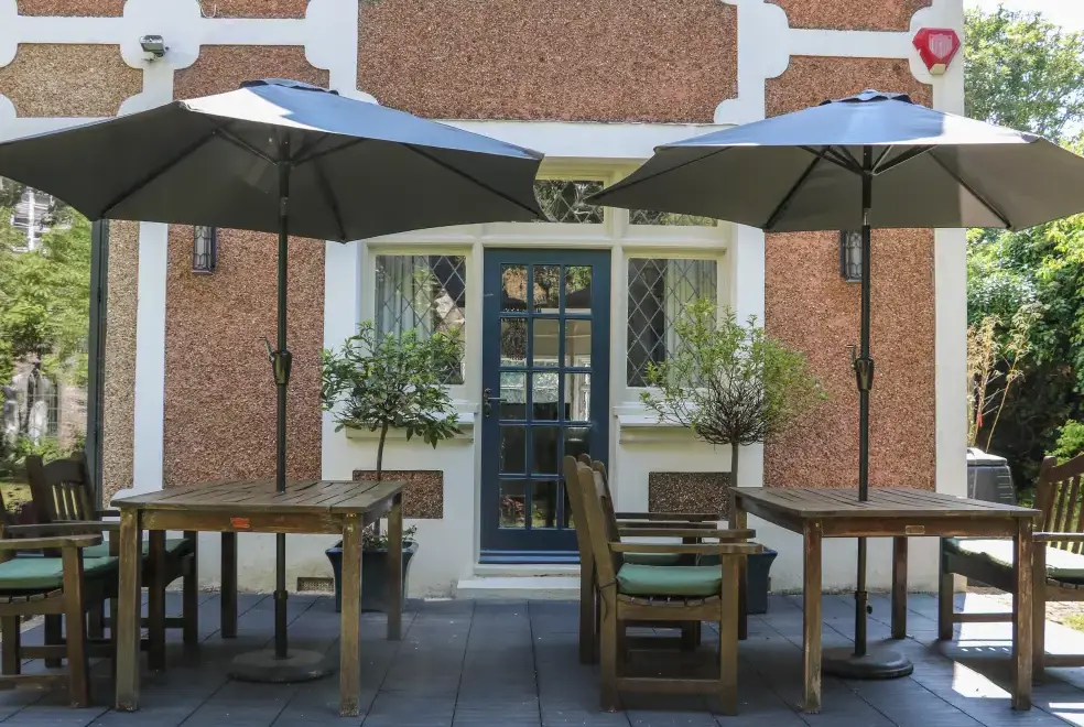 Patio area at The Hideaway