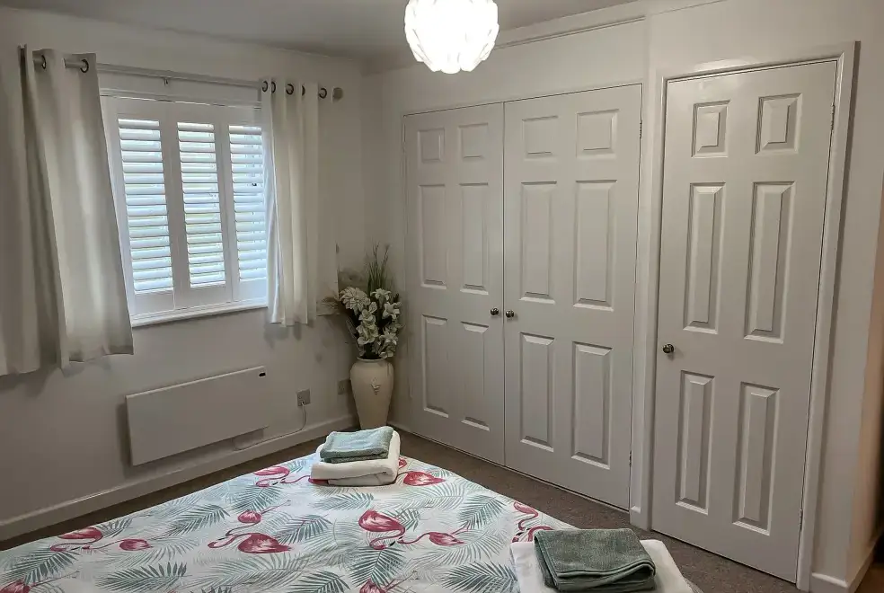 Bedroom at The Lawns Luxury Apartment in Devon/Beautiful South Hams