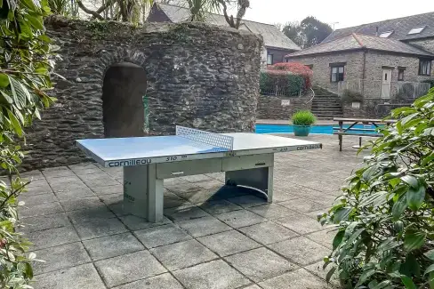 Outdoor games area at The Lawns Luxury Apartment in Devon/Beautiful South Hams, Devon