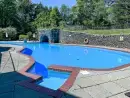 Outdoor swimming pool at The Lawns Luxury Apartment in Devon/Beautiful South Hams - thumbnail photo