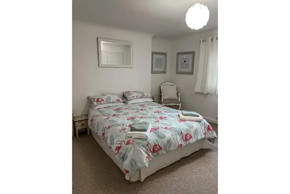 Bedroom at The Lawns Luxury Apartment in Devon/Beautiful South Hams