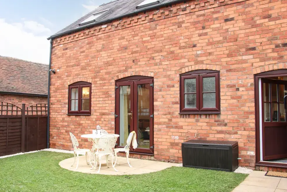 Enclosed garden at The Little Beehive