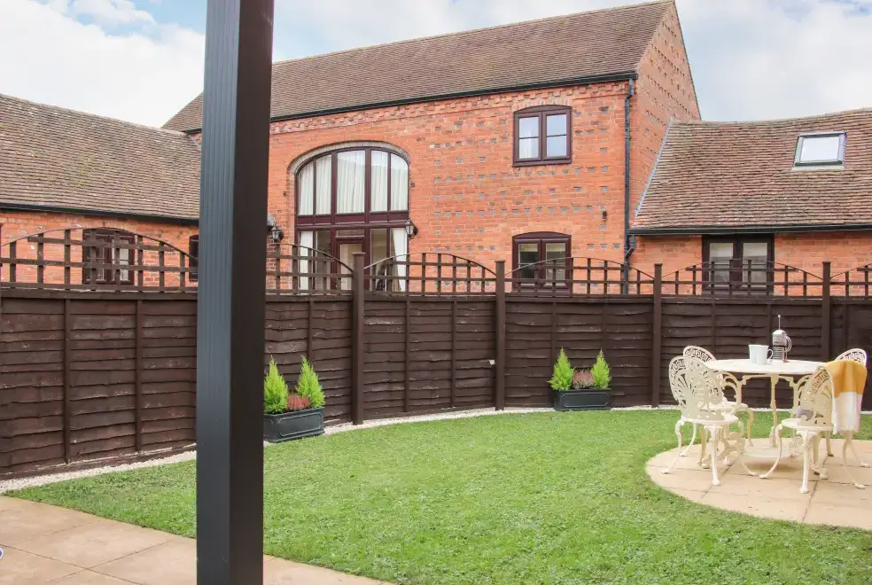 Enclosed garden at The Little Beehive