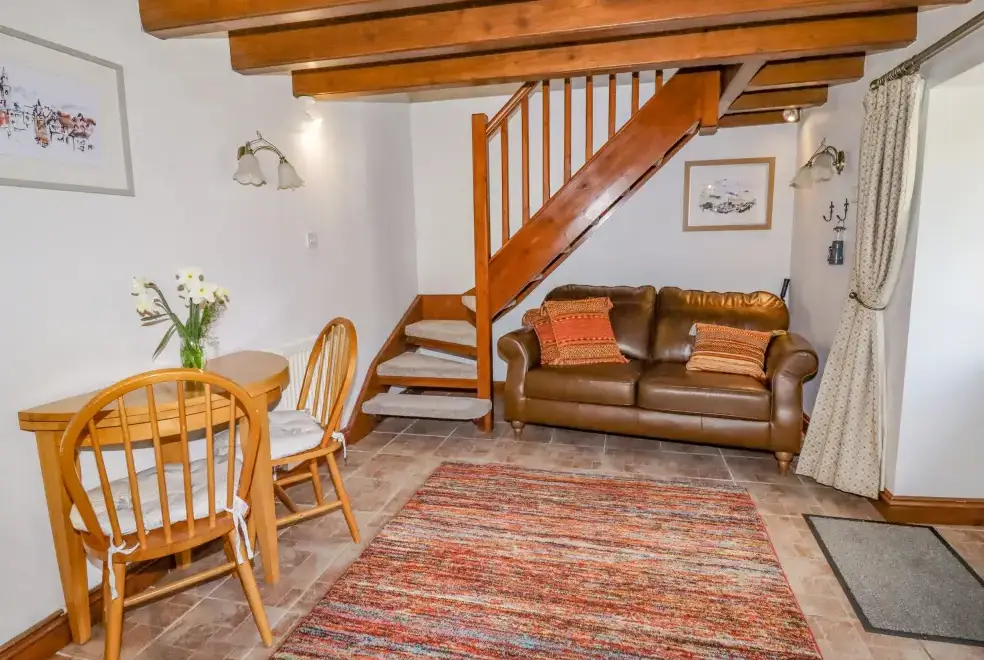 Lounge at The Little White Cottage, North Wales 