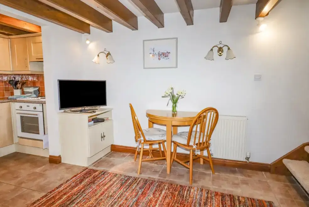 Kitchen/diner at The Little White Cottage, North Wales 
