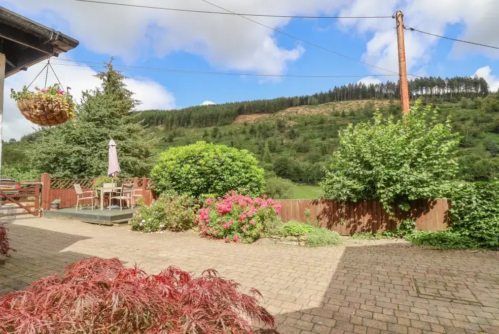 Countryside views at The Little White Cottage, North Wales 