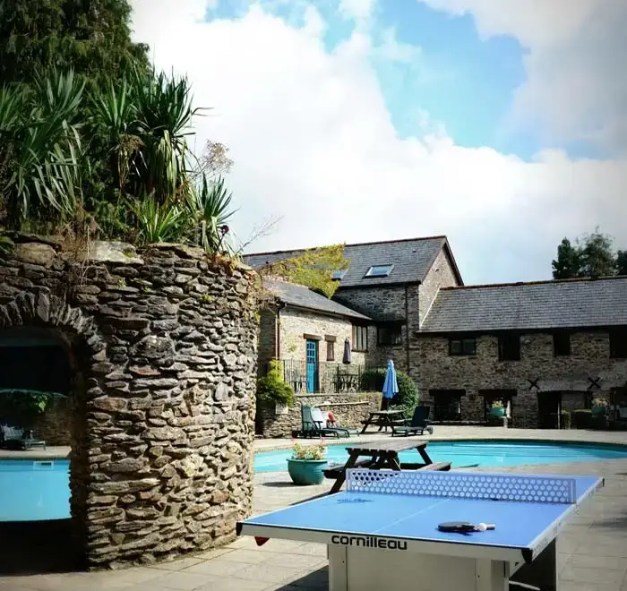 Private Swimming Pool at The Lodge at Colmer, Kingsbridge