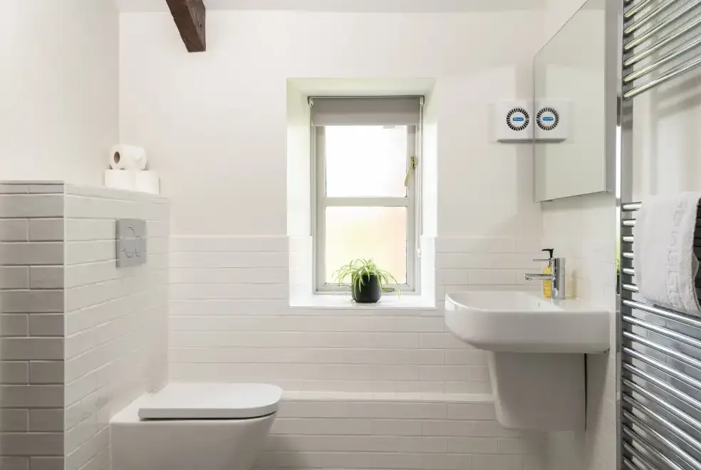 Shower room at The Long Barn