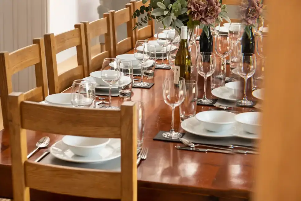 Dining room at The Long Barn