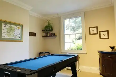 Games Room at The Manor House, Shropshire