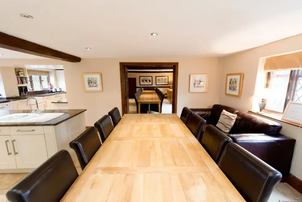 Open plan living area at The Manor House