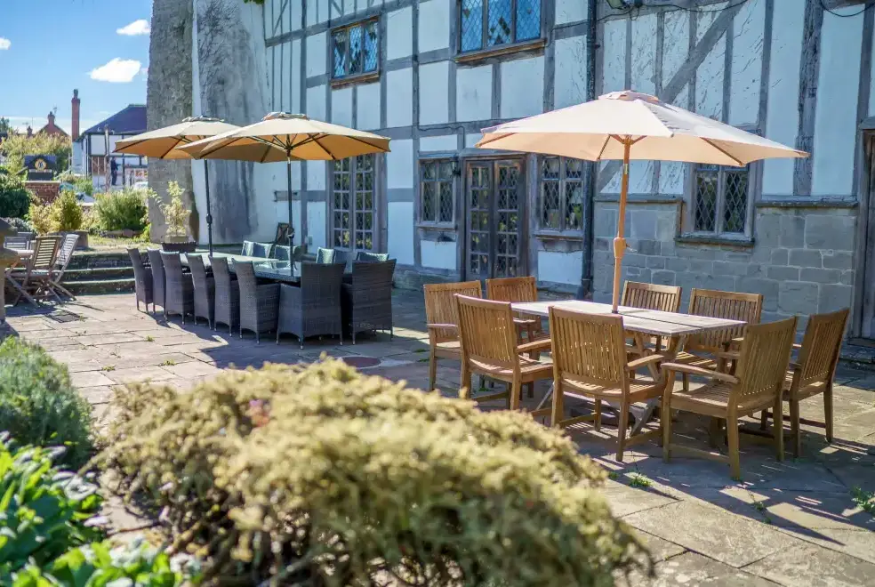 Patio area at The Manor House