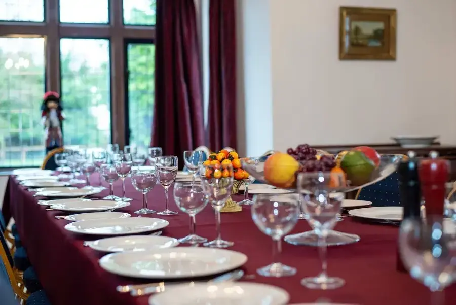 Dining room at The Manor on the Monnow