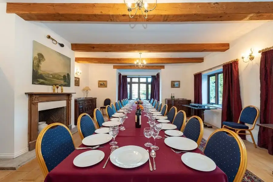 Dining room at The Manor on the Monnow