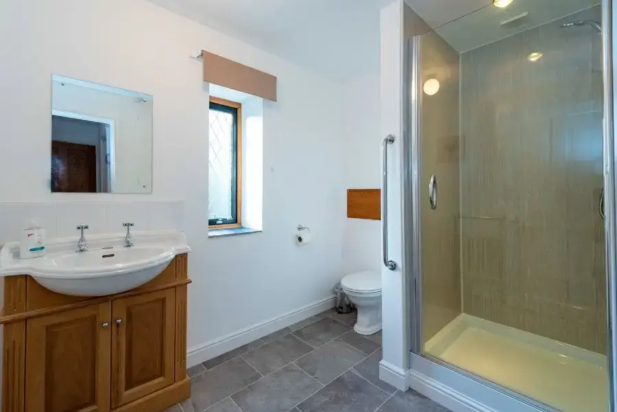 Shower room at The Manor on the Monnow