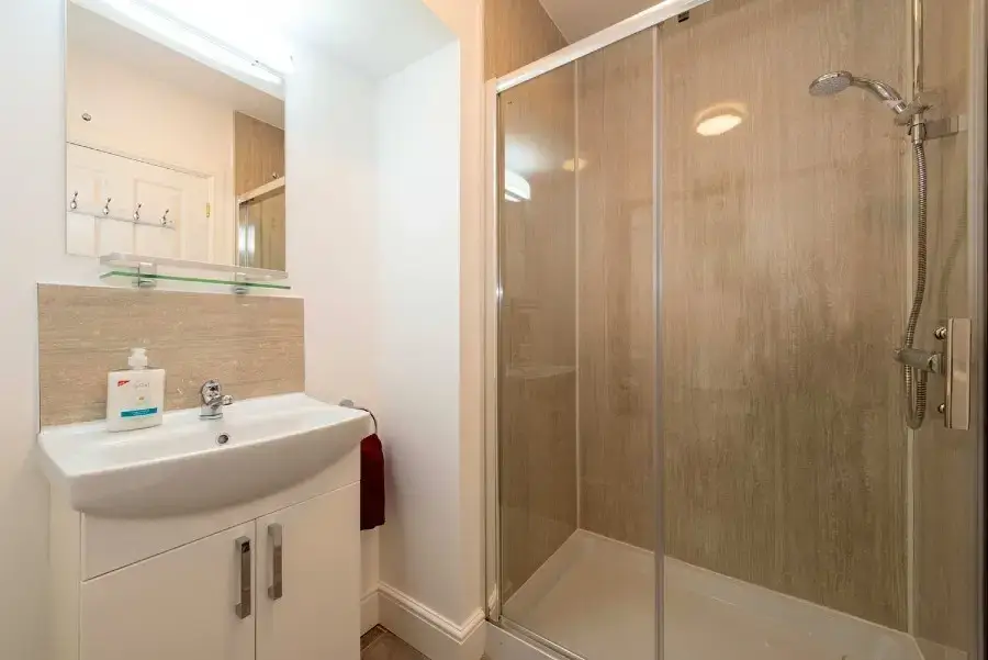 Shower room at The Manor on the Monnow