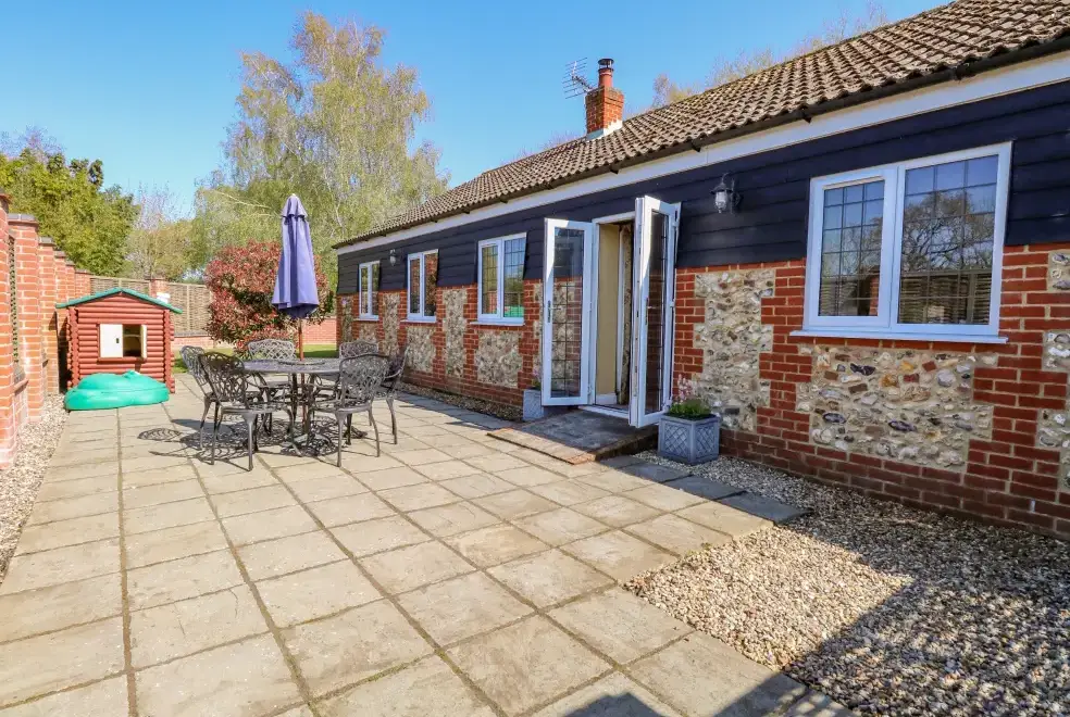 Patio area at The Meadows Cottage