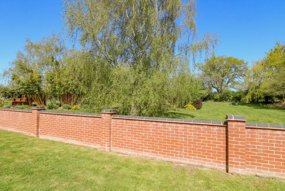 Enclosed garden at The Meadows Cottage