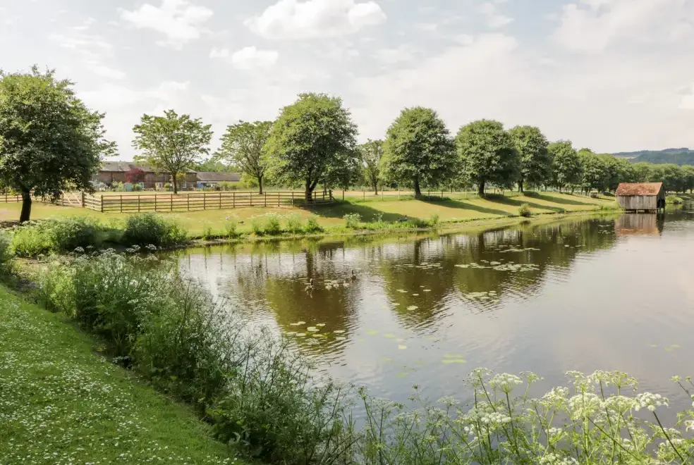 Countryside views at The Mews Flat