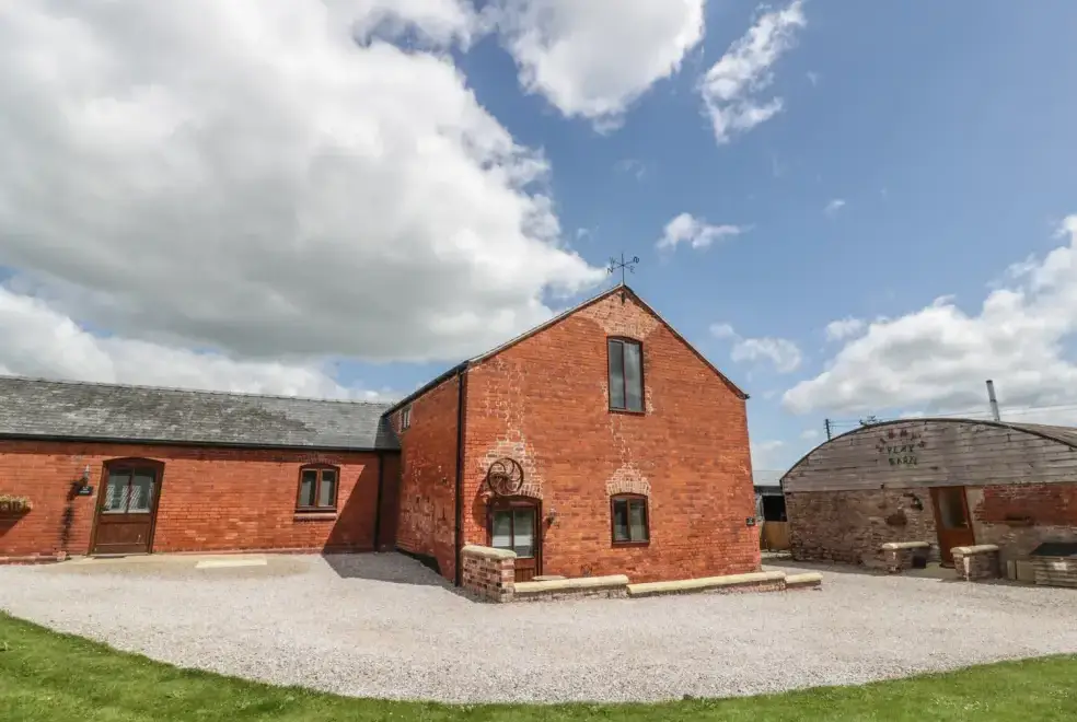 The Mill Farm Cottage near Shrewsbury, from the outside