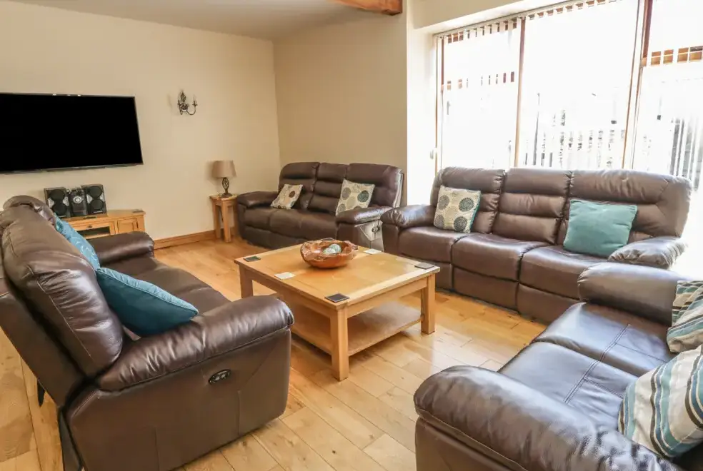 Lounge at The Mill Farm Cottage near Shrewsbury
