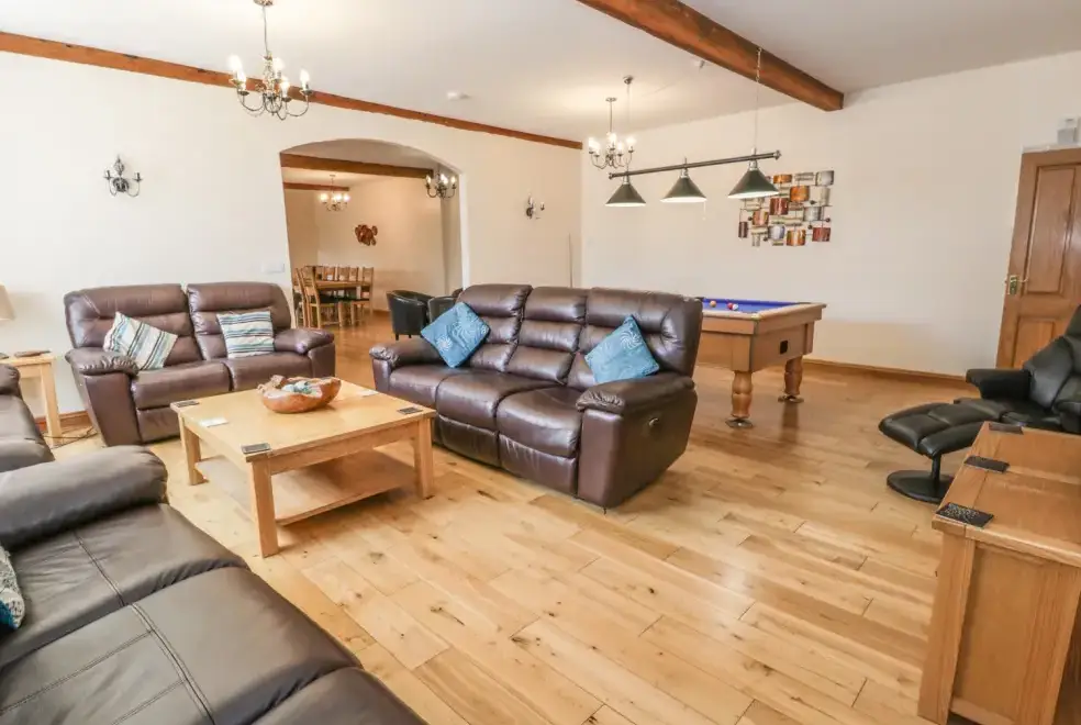 Lounge at The Mill Farm Cottage near Shrewsbury