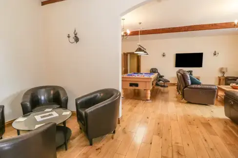 Games Room at The Mill Farm Cottage near Shrewsbury, Shropshire