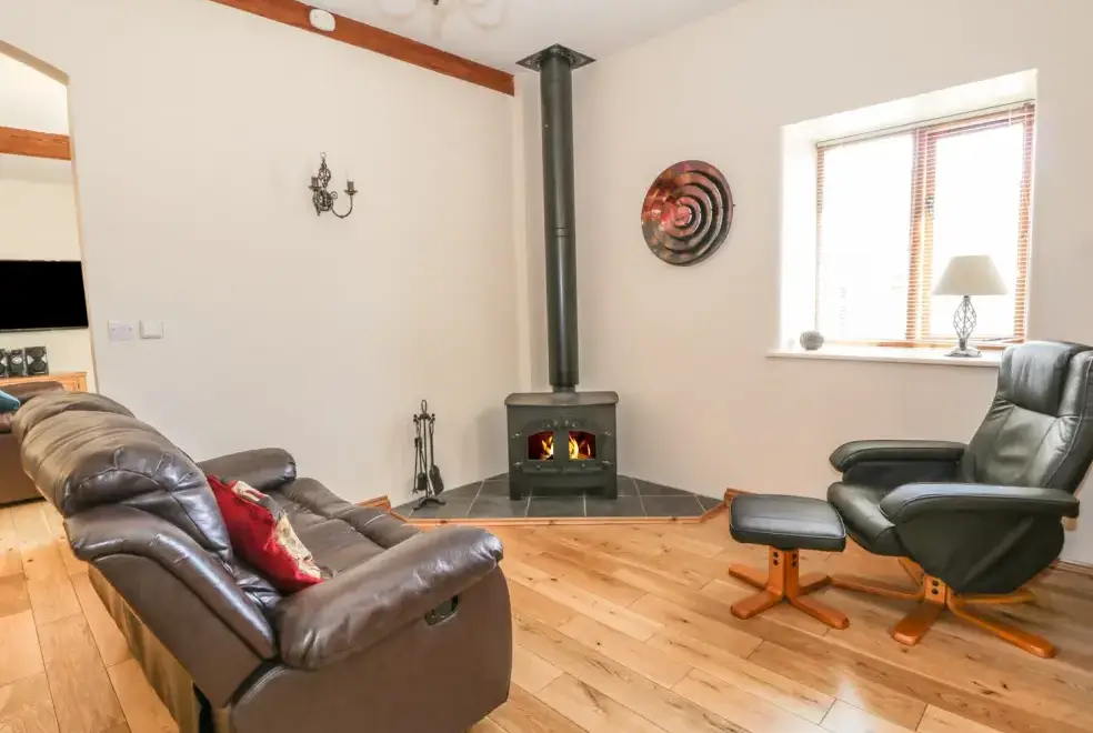 Lounge at The Mill Farm Cottage near Shrewsbury