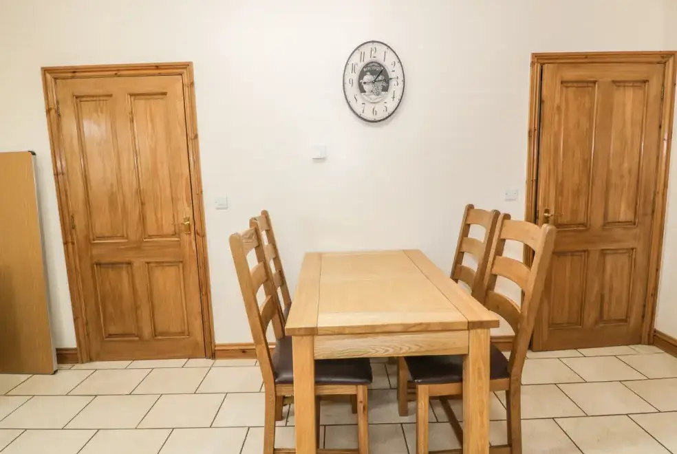 Dining room at The Mill Farm Cottage near Shrewsbury