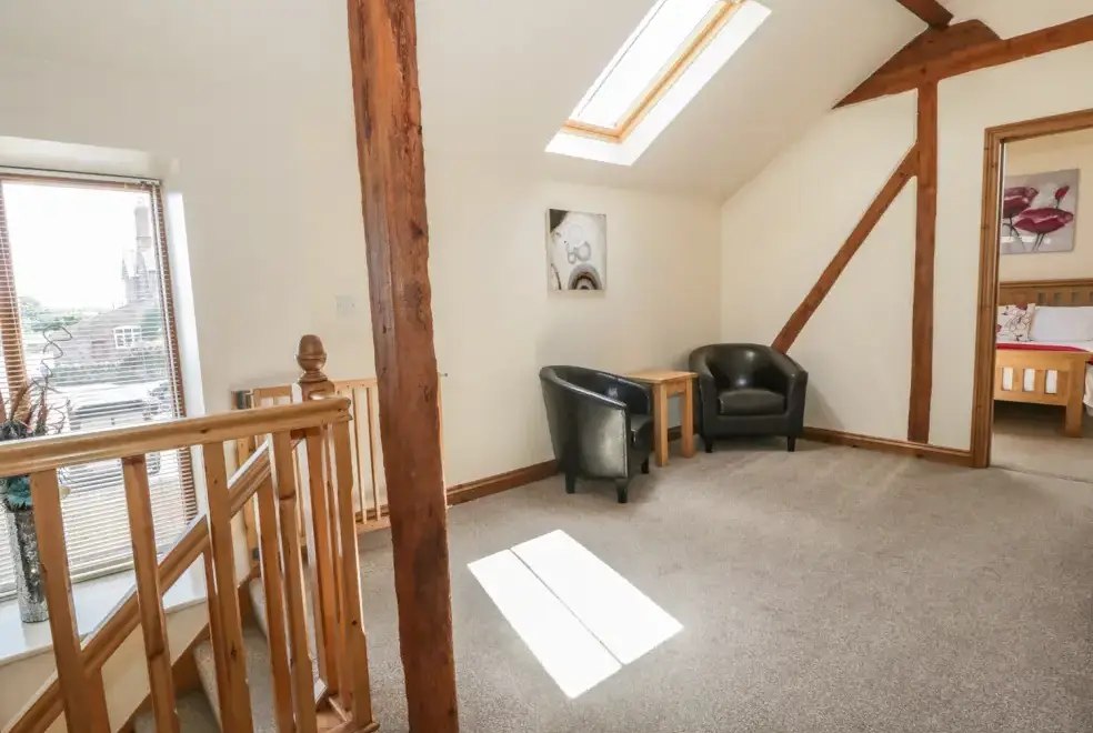 Lounge at The Mill Farm Cottage near Shrewsbury