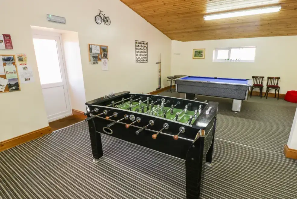 Games Room at The Mill Farm Cottage near Shrewsbury