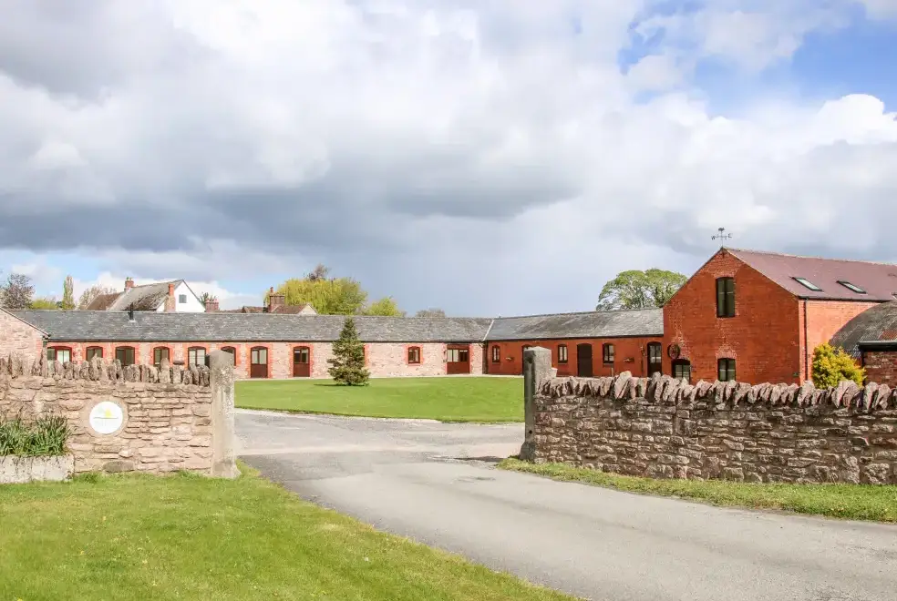 The Mill Farm Cottage near Shrewsbury, from the outside