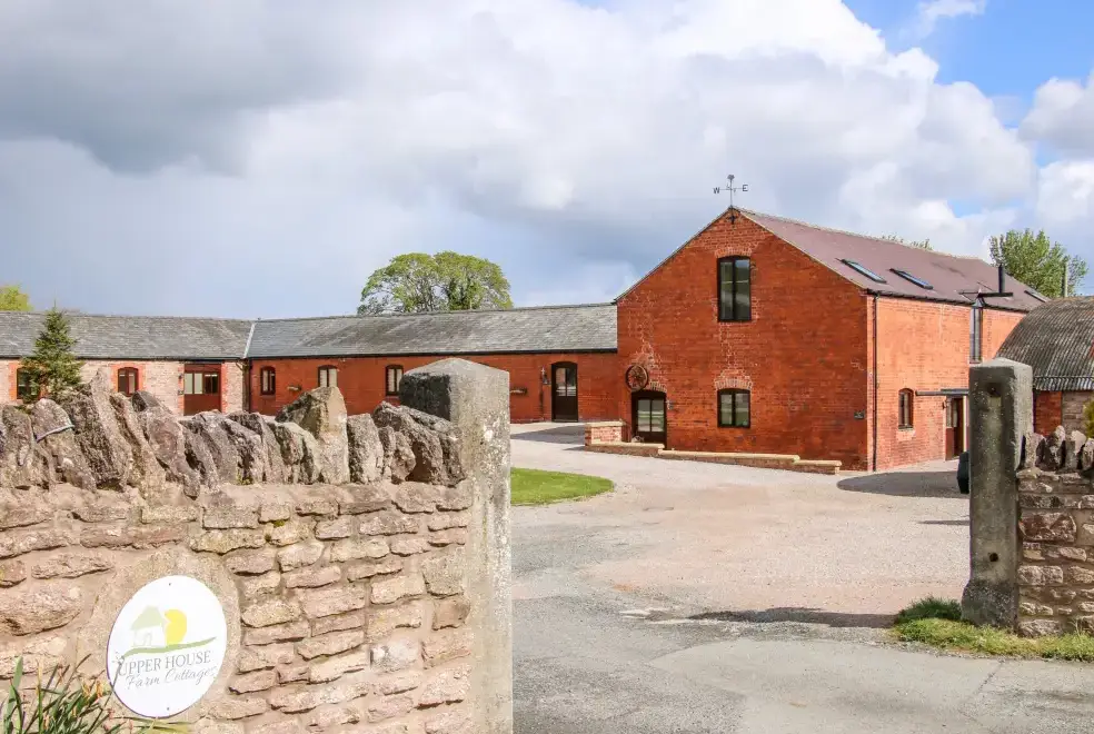 The Mill Farm Cottage near Shrewsbury, from the outside