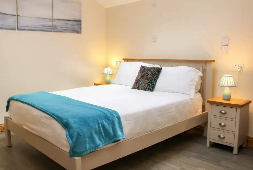 Bedroom at The Mill Farm Cottage near Shrewsbury