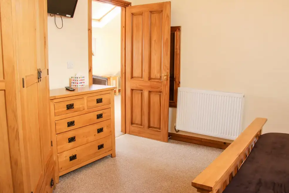 Bedroom at The Mill Farm Cottage near Shrewsbury