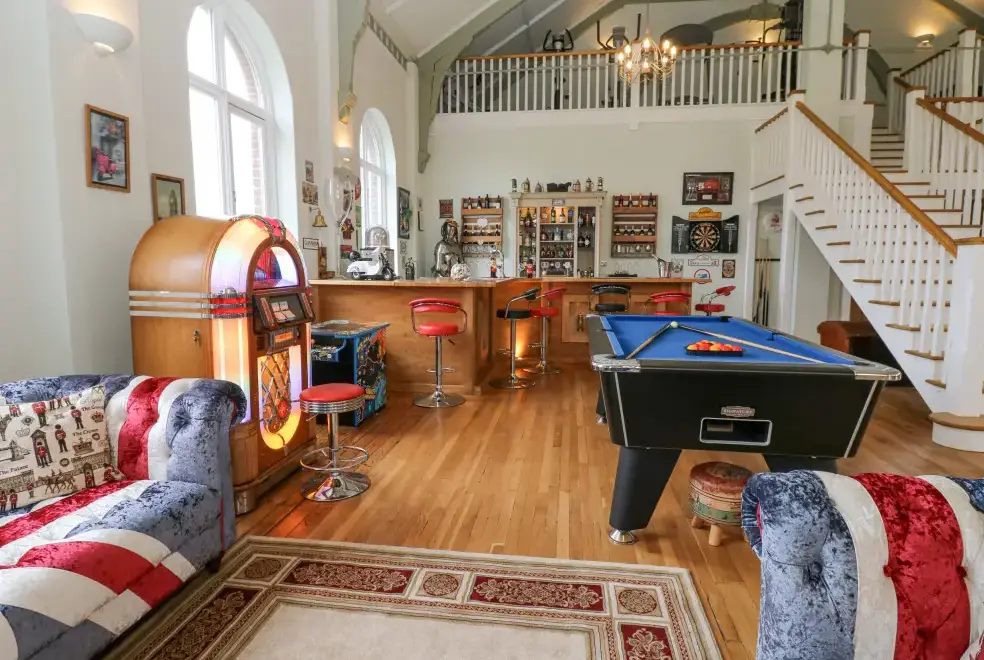 Games Room at The Miners Hall Retreat
