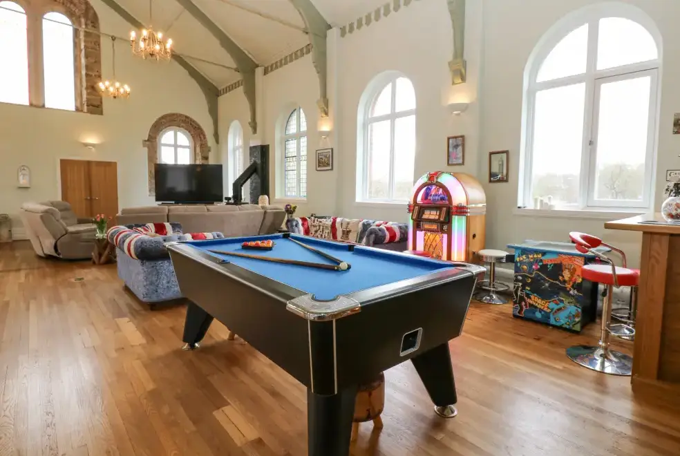 Games Room at The Miners Hall Retreat