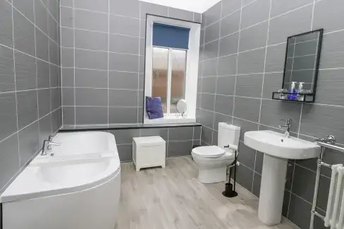 Family bathroom at The Miners Hall Retreat, County Durham
