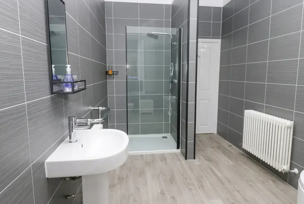 Shower room at The Miners Hall Retreat