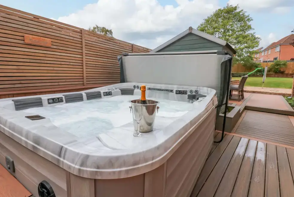 Private Hot Tub at The Miners Hall Retreat