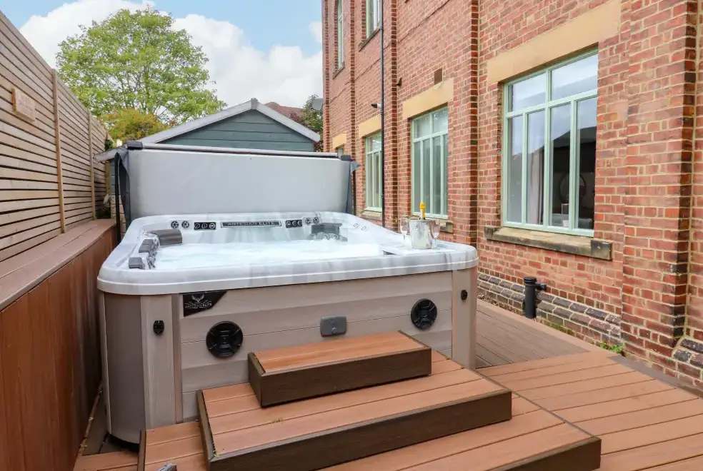 Private Hot Tub at The Miners Hall Retreat